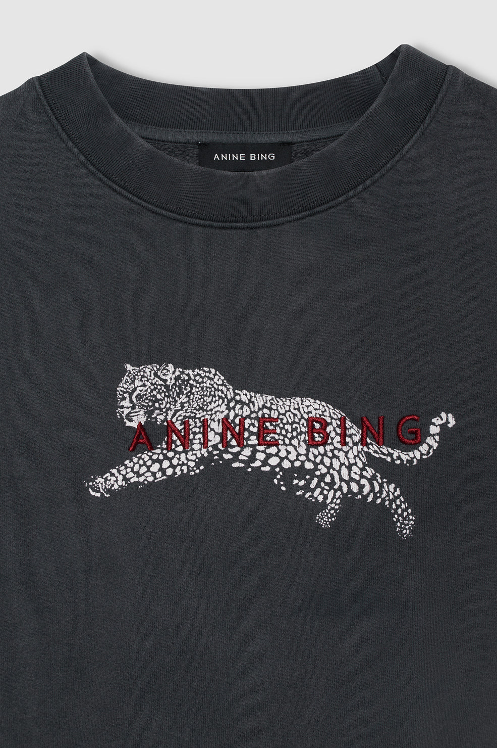 Anine Bing Spencer Sweatshirt Leopard - styled look