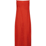 Matteau Square Shift Midi Dress in Tomato Polka Dot