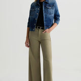 AG Jeans Saige Wide Leg Crop in Rosemary - side view