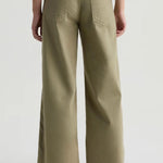 AG Jeans Saige Wide Leg Crop in Rosemary - detail view