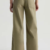 AG Jeans Saige Wide Leg Crop in Rosemary - detail view
