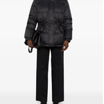 Yves Salomon Down Jacket 70cm in Black - side view