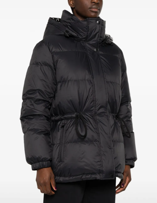 Yves Salomon Down Jacket 70cm in Black - styled look