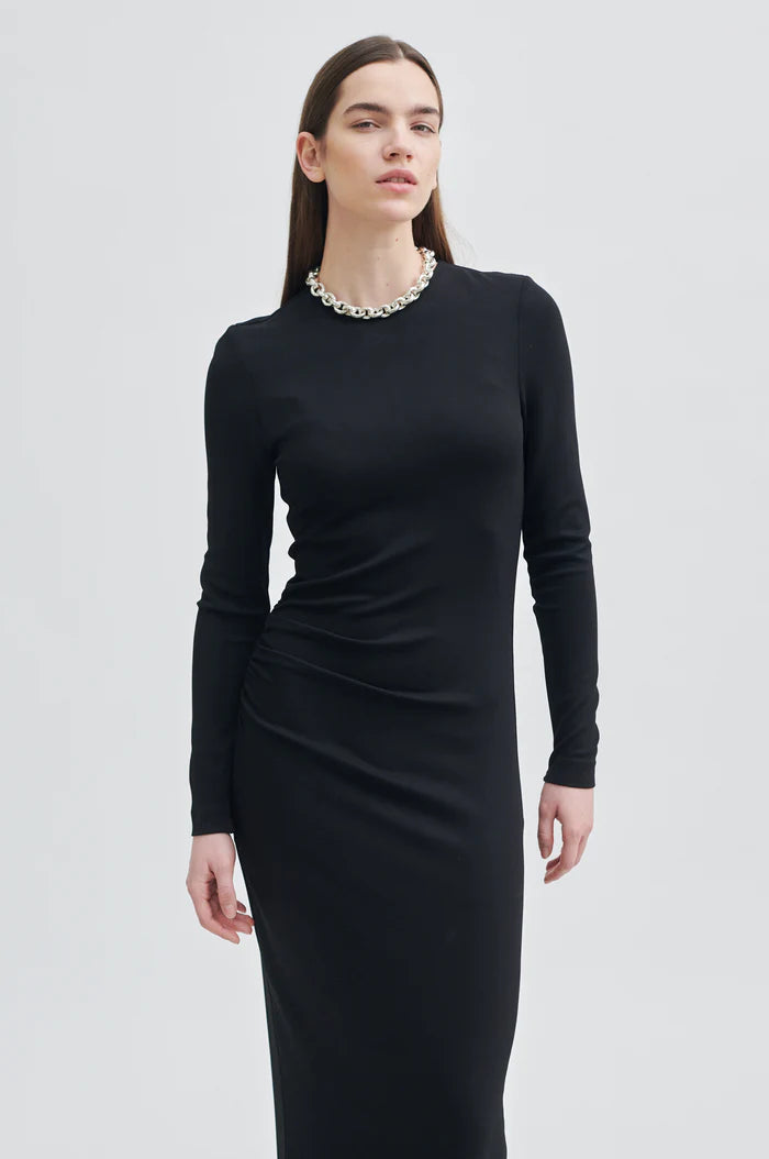 Second Female Chic Longerline Dress - Black