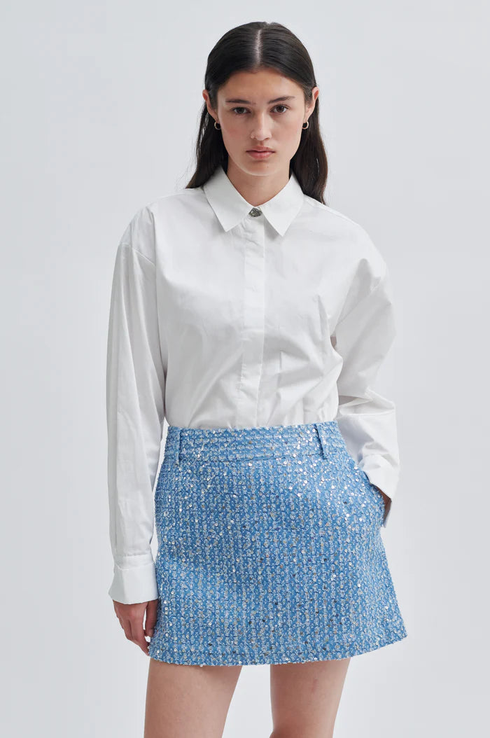 Lemara Skirt | Denim Blue