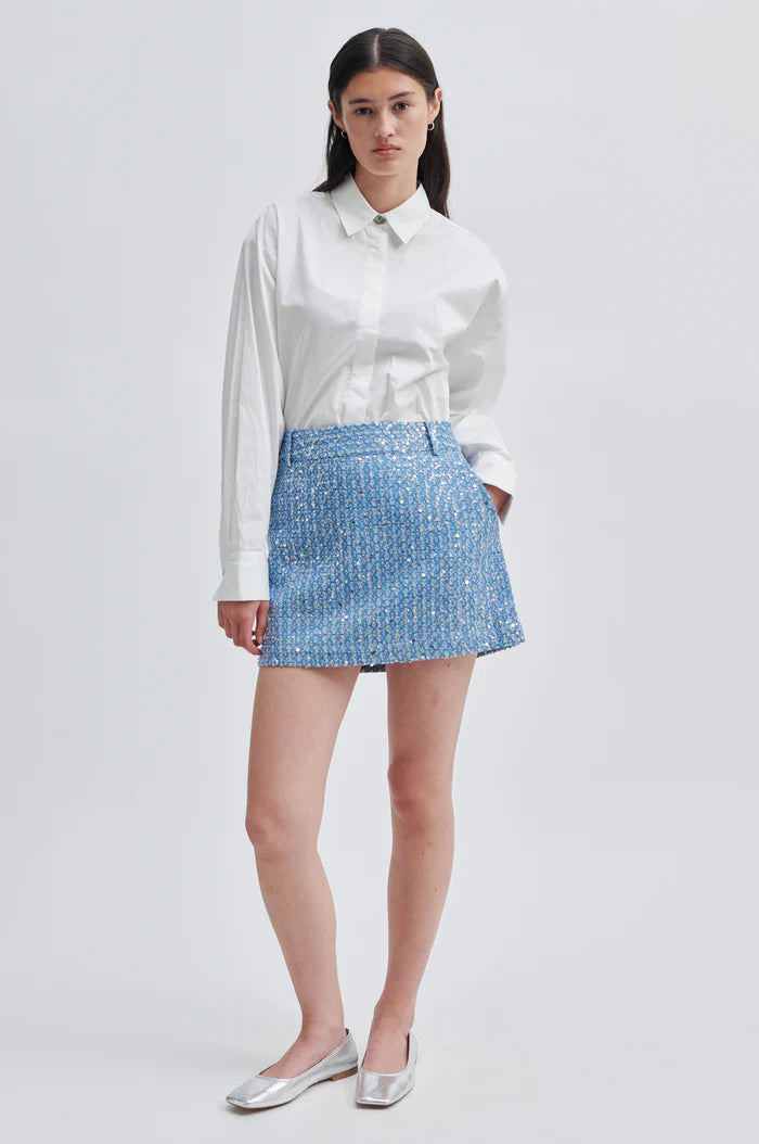 Lemara Skirt | Denim Blue