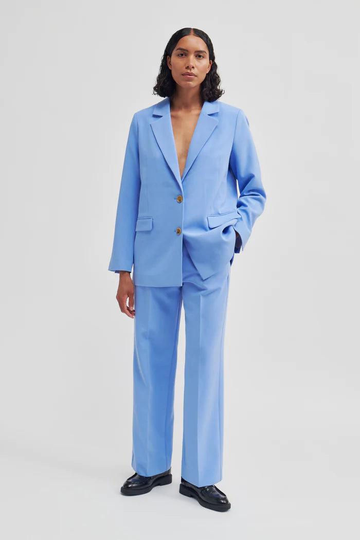Light Blue Double-breasted Pantsuit for Women, Classic Blazer Trouser Suit  Set for Women, Formal Light Blue Pantsuit Womens -  Denmark