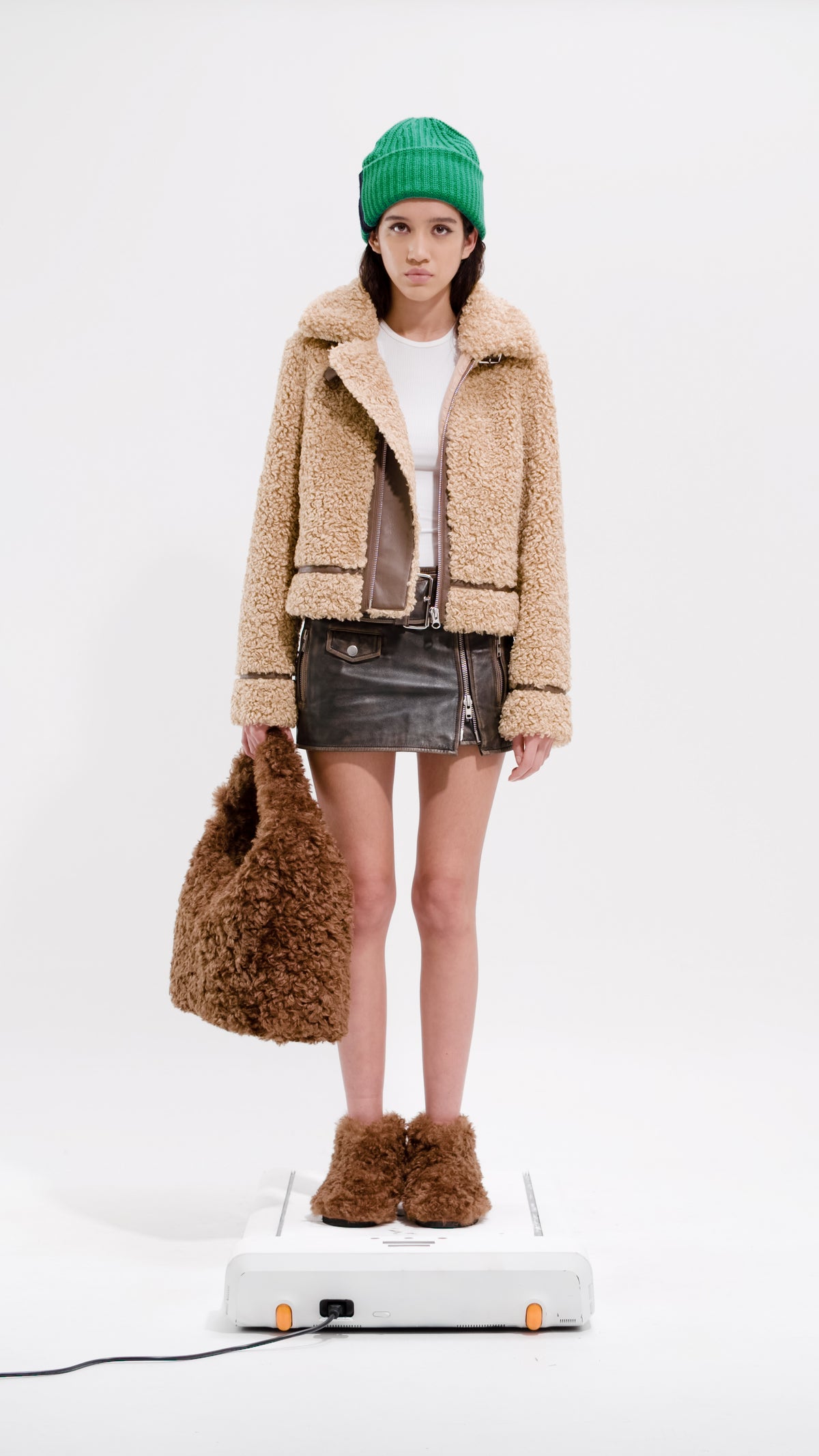 Stand Studio Audrey Jacket Nougat/Ebony Brown Denim Iniquity