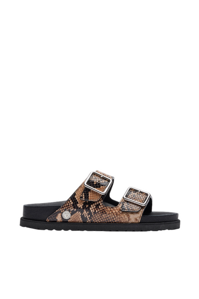 Birkenstock 1774 | Arizona EXQ in Natural Snake | Denim Iniquity