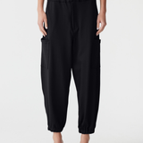 Bassike Stretch Twill Cargo Pant in Black