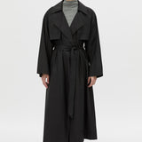 Camilla And Marc Rhia Sheer Full Length Trench in Black