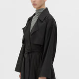 Camilla And Marc Rhia Sheer Full Length Trench in Black