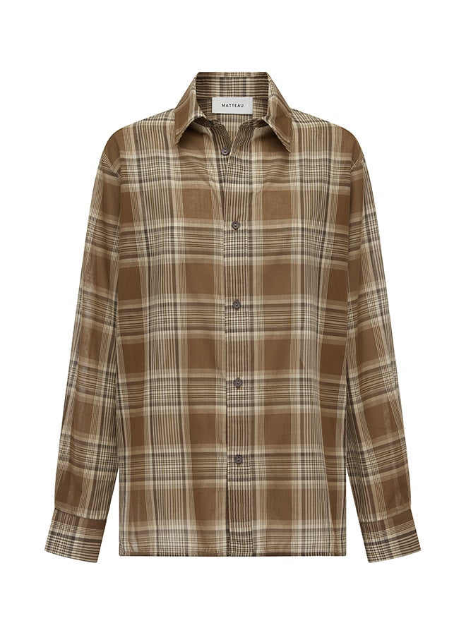 Matteau Voile Plaid Shirt in Picnic Plaid