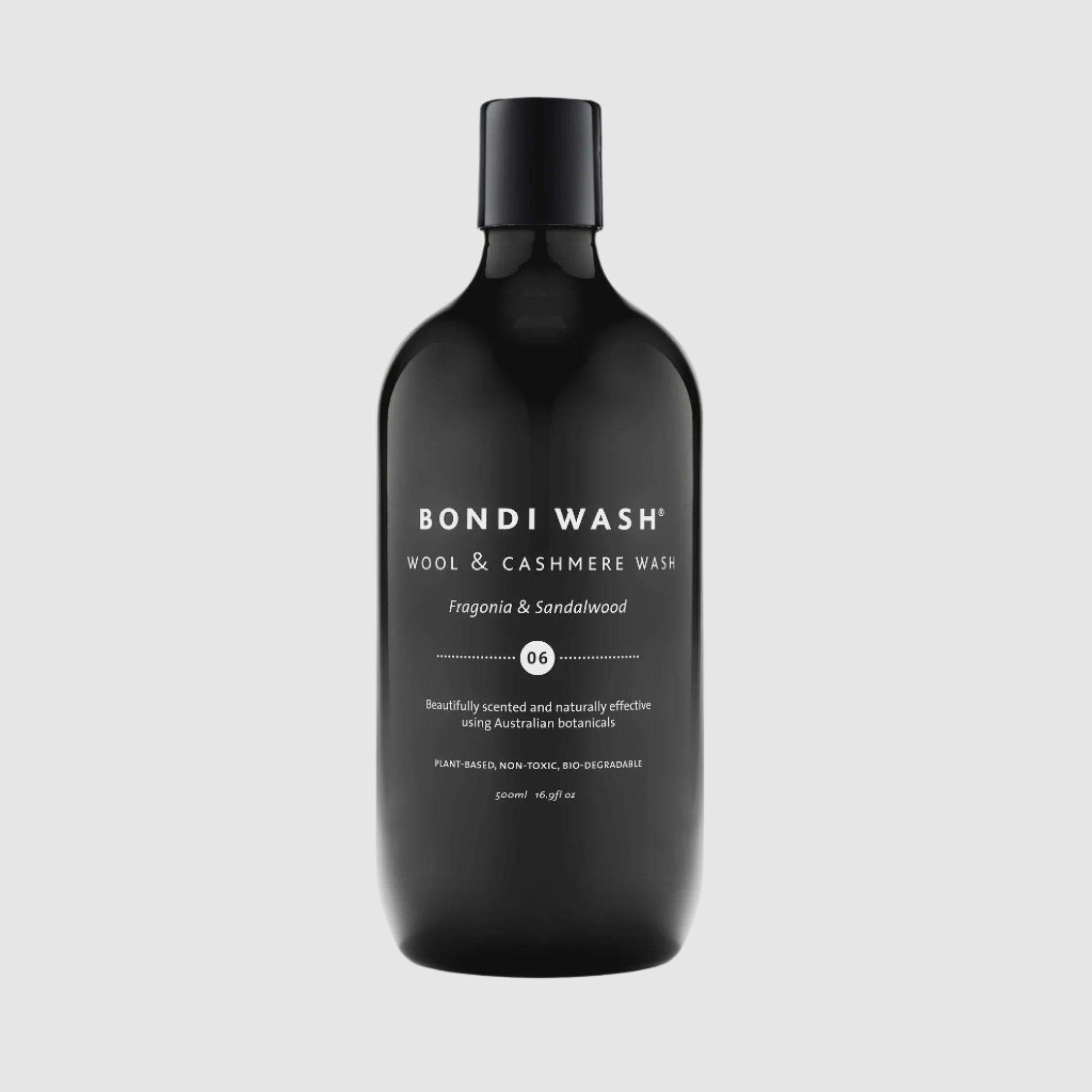 Bondi Wash Wool and Cashmere Wash in 500ml Fragonia and Sandalwood