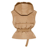 Yves Salomon Vest 65cm in Camel
