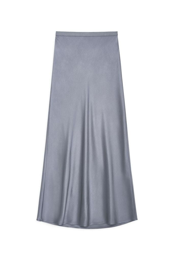Anine Bing Bar Silk Skirt - Grey