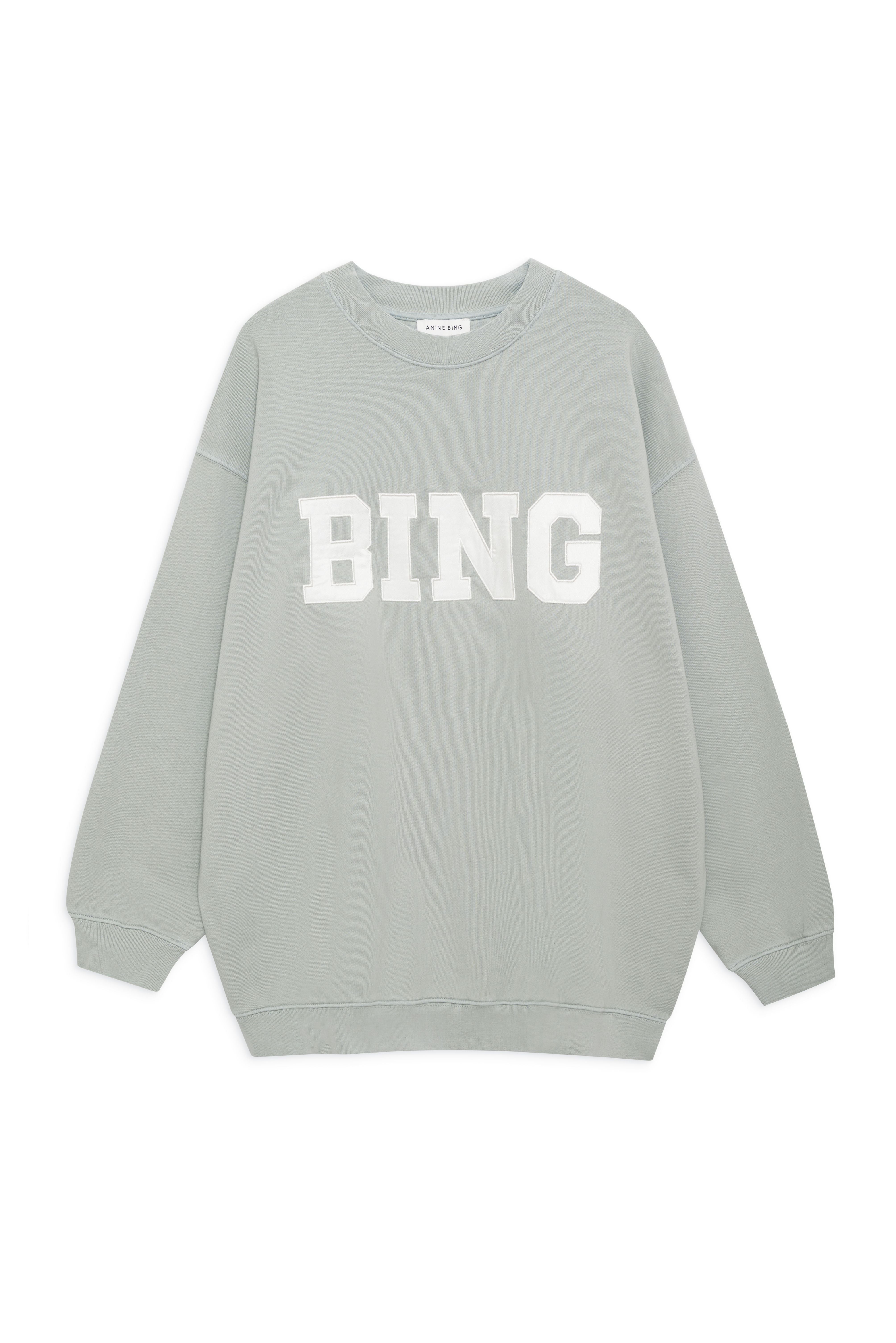 Anine Bing Tyler Sweatshirt Satin BING - Sage Green