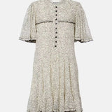 Isabel Marant Daynia Dress in Ecru And Black