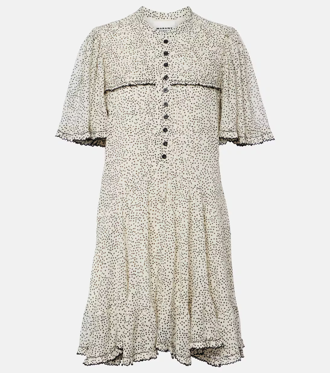 Isabel Marant Daynia Dress in Ecru And Black