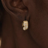 By Charlotte With Wings I Fly Huggies in 18K Gold Plated - detail view
