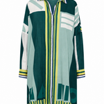 Ilio Nema Artemis Shirt in Green Sarong Voile