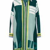 Ilio Nema Artemis Shirt in Green Sarong Voile
