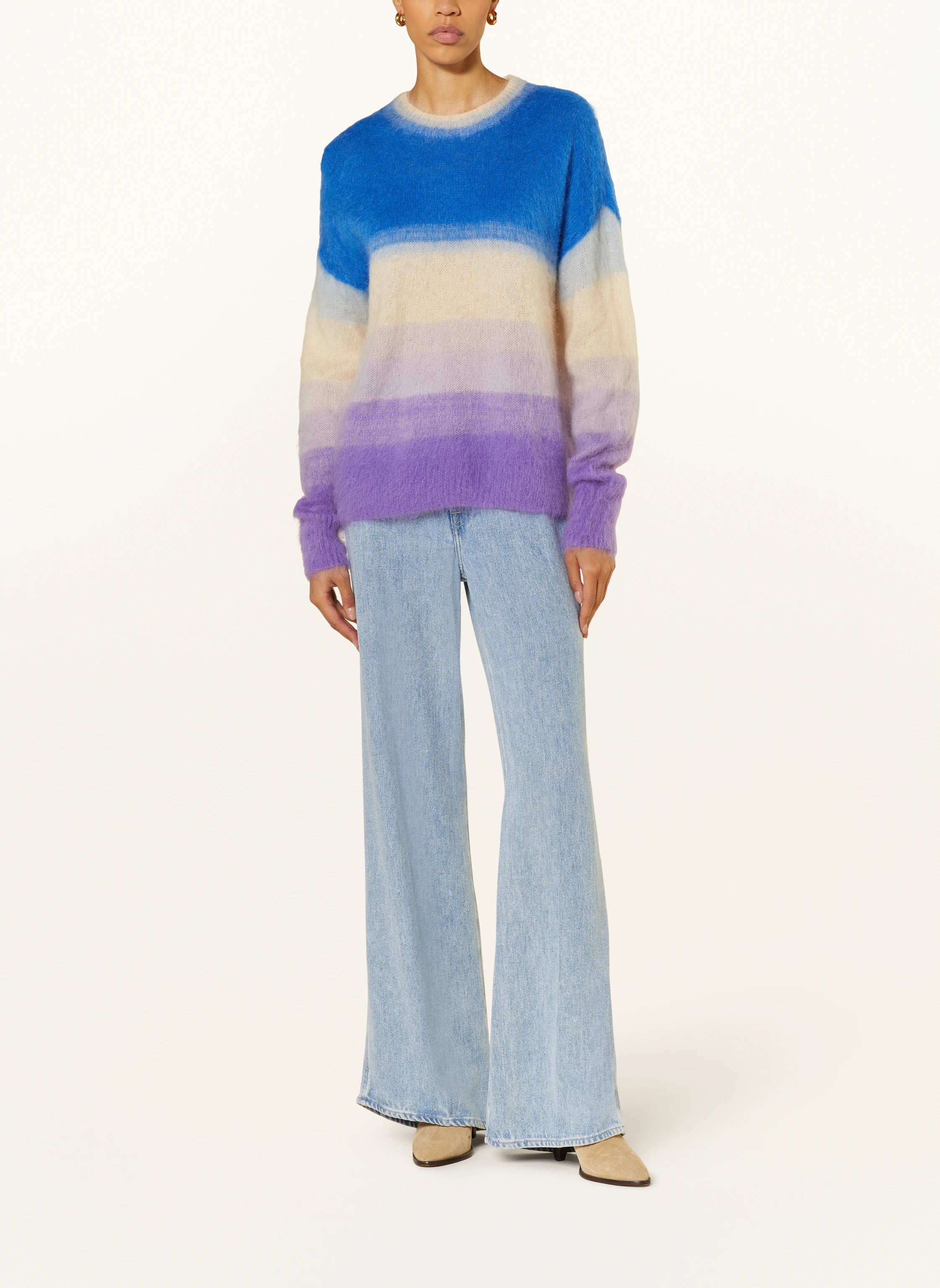 Isabel Marant Drussell Mohair Sweater - Blue/Purple