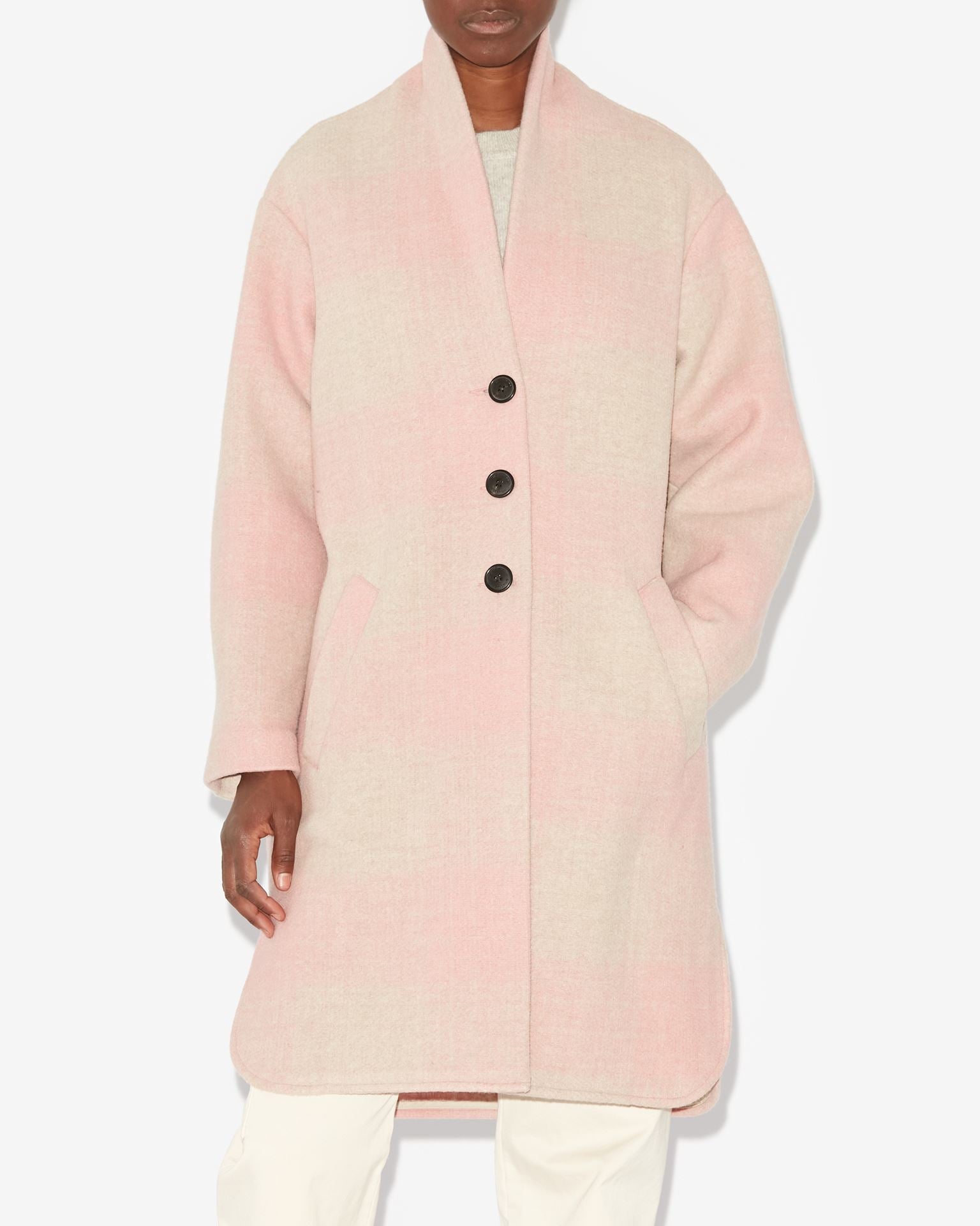 Isabel Marant Gabrie Coat - Light Pink