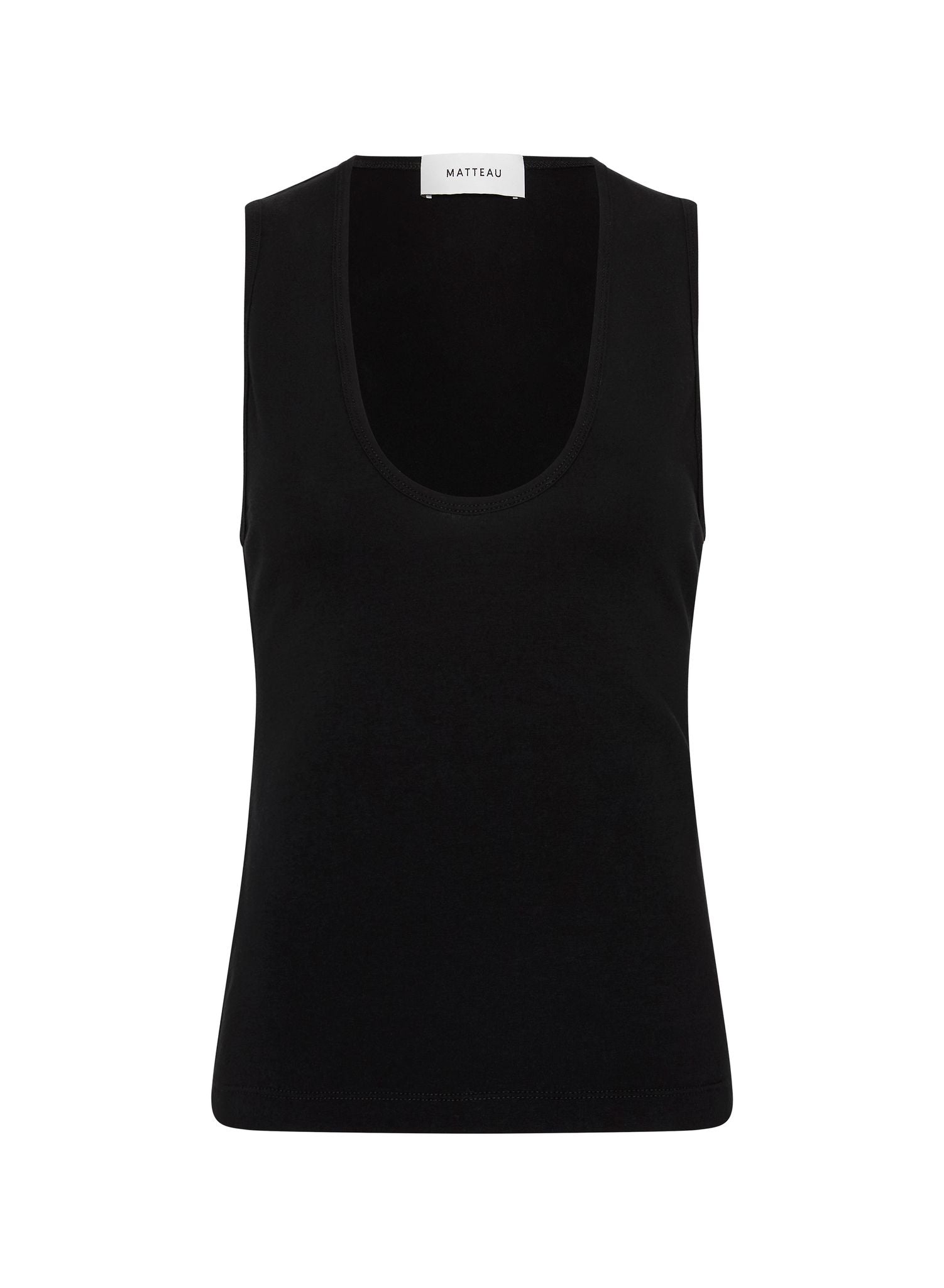 Matteau Deep U Tank in Black