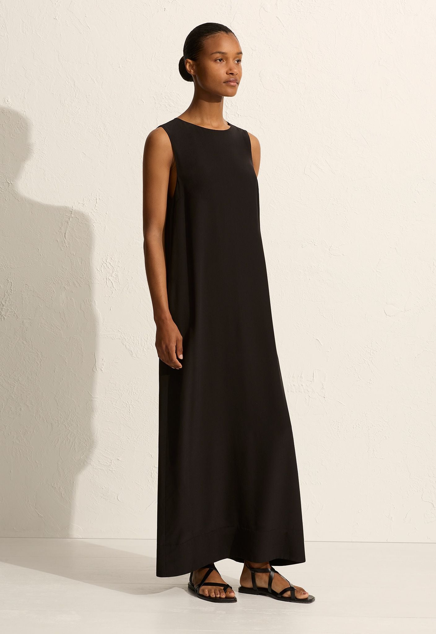 Matteau Shift Midi Dress - Black