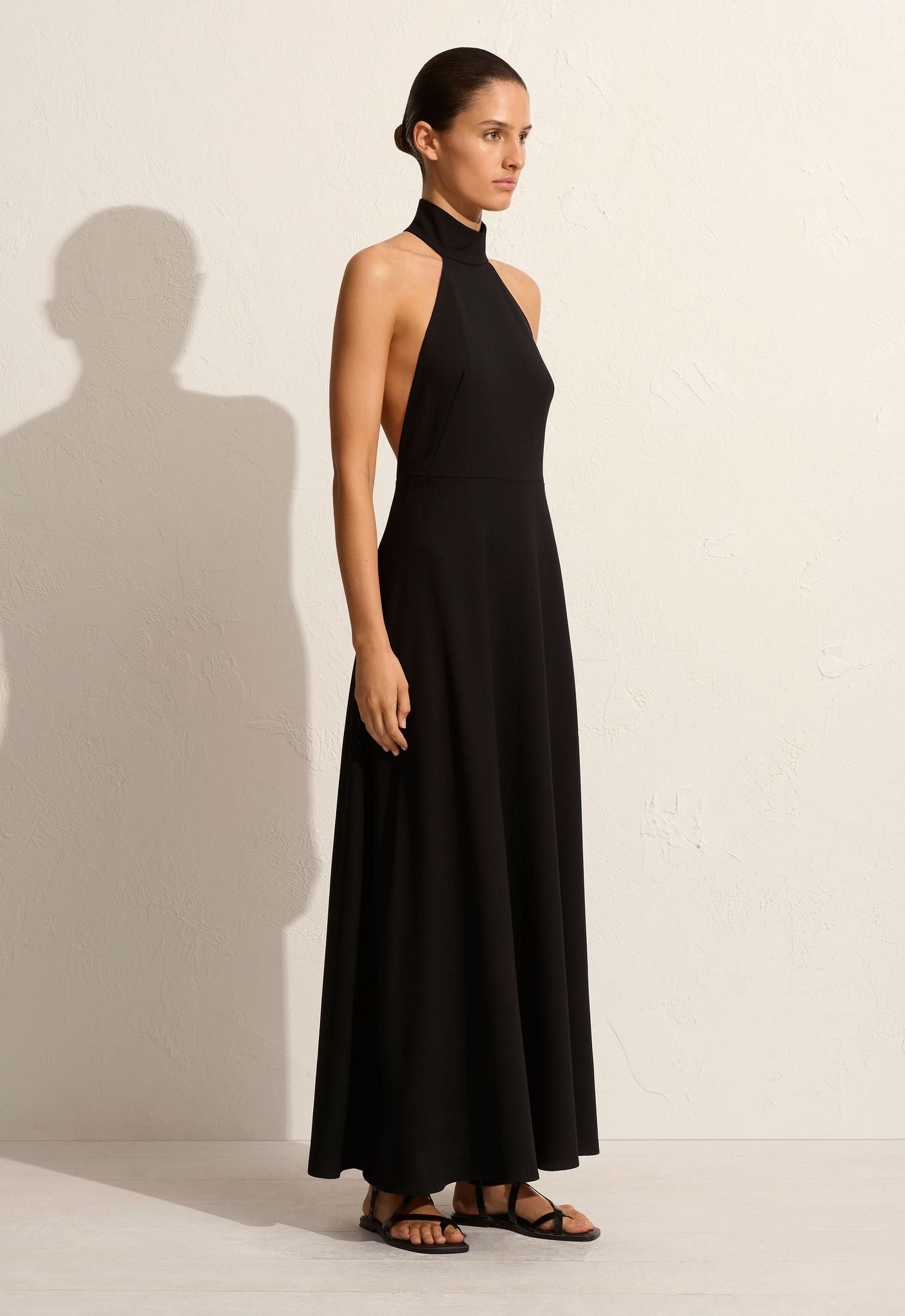 Matteau T-Back Midi Dress - Black