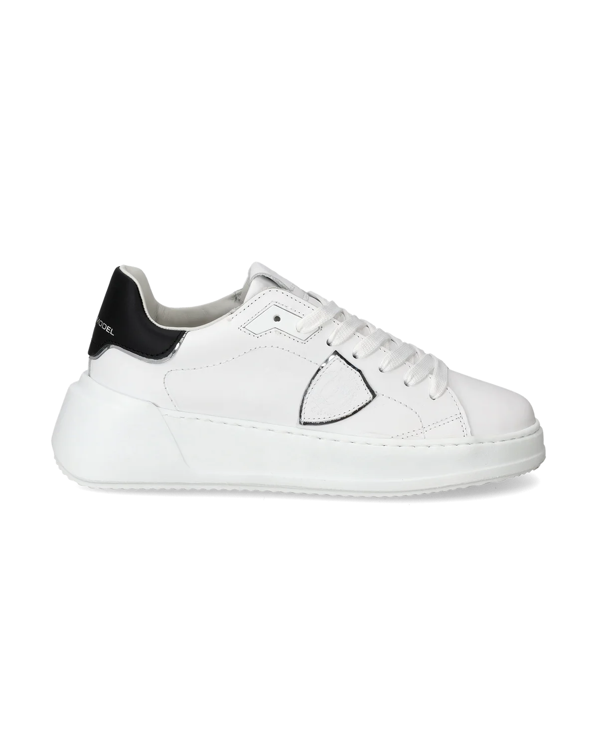 Philippe Model Tres Temple Low-Top Sneakers - White/Black