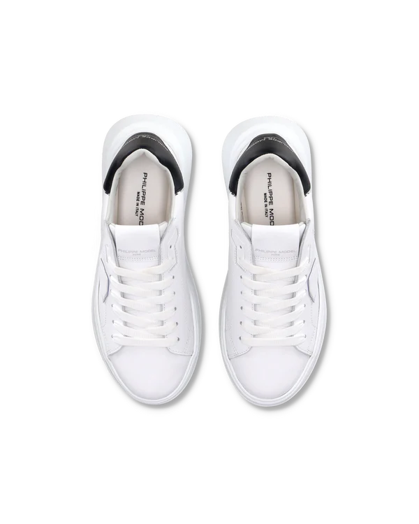 Philippe Model Tres Temple Low-Top Sneakers - White/Black