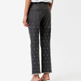 Isabel Marant Dulano Denim Trousers - Faded Black