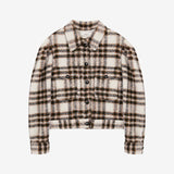 Isabel Marant Leiko Checked Coat - Ecru