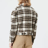 Isabel Marant Leiko Checked Coat - Ecru