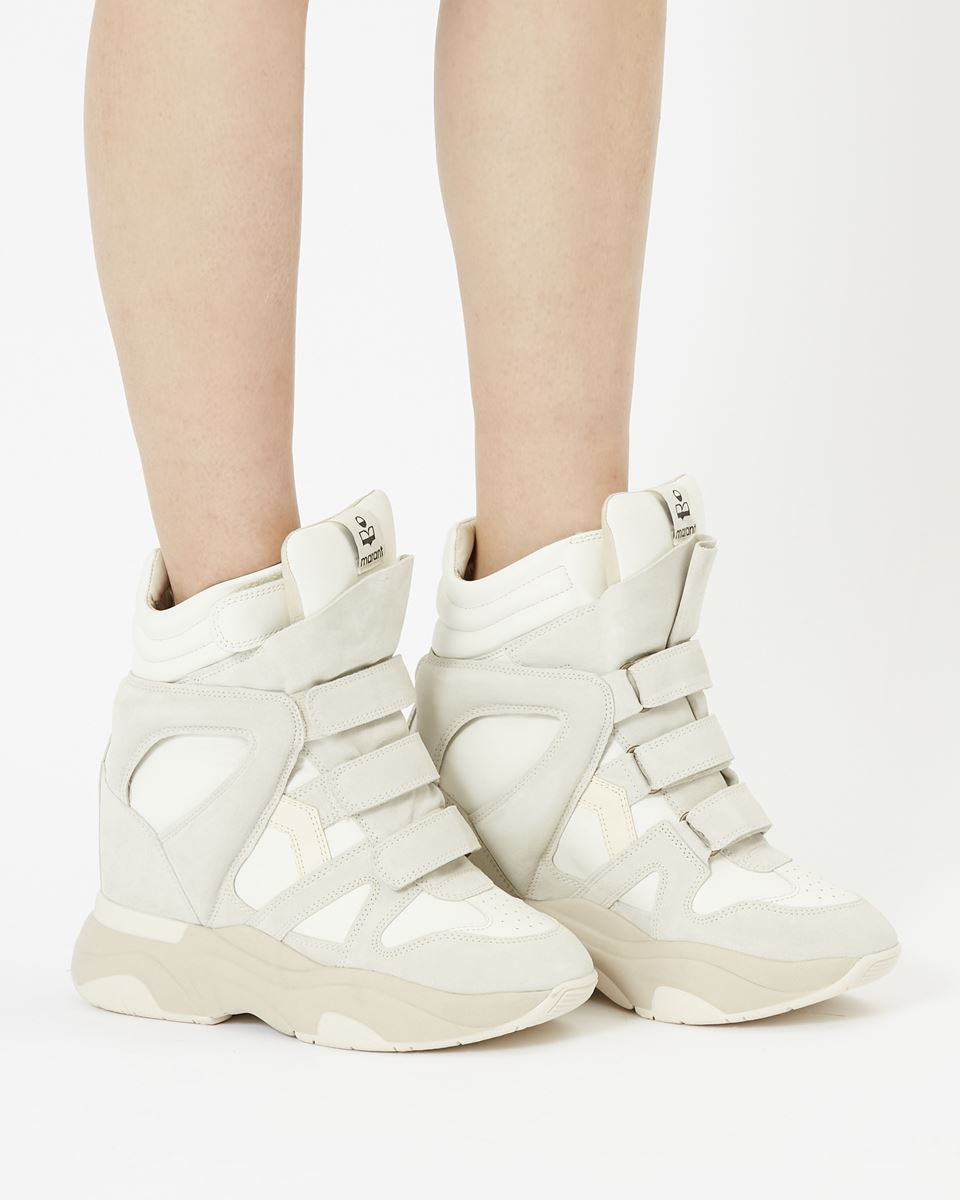 Isabel Marant Balskee Leather Sneakers - White