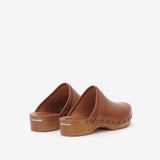 Isabel Marant Thalie Leather Clogs - Camel