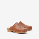 Isabel Marant Thalie Leather Clogs - Camel