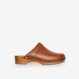 Isabel Marant Thalie Leather Clogs - Camel