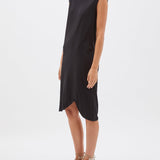 Bassike Slim Muscle Tank Dress - Black