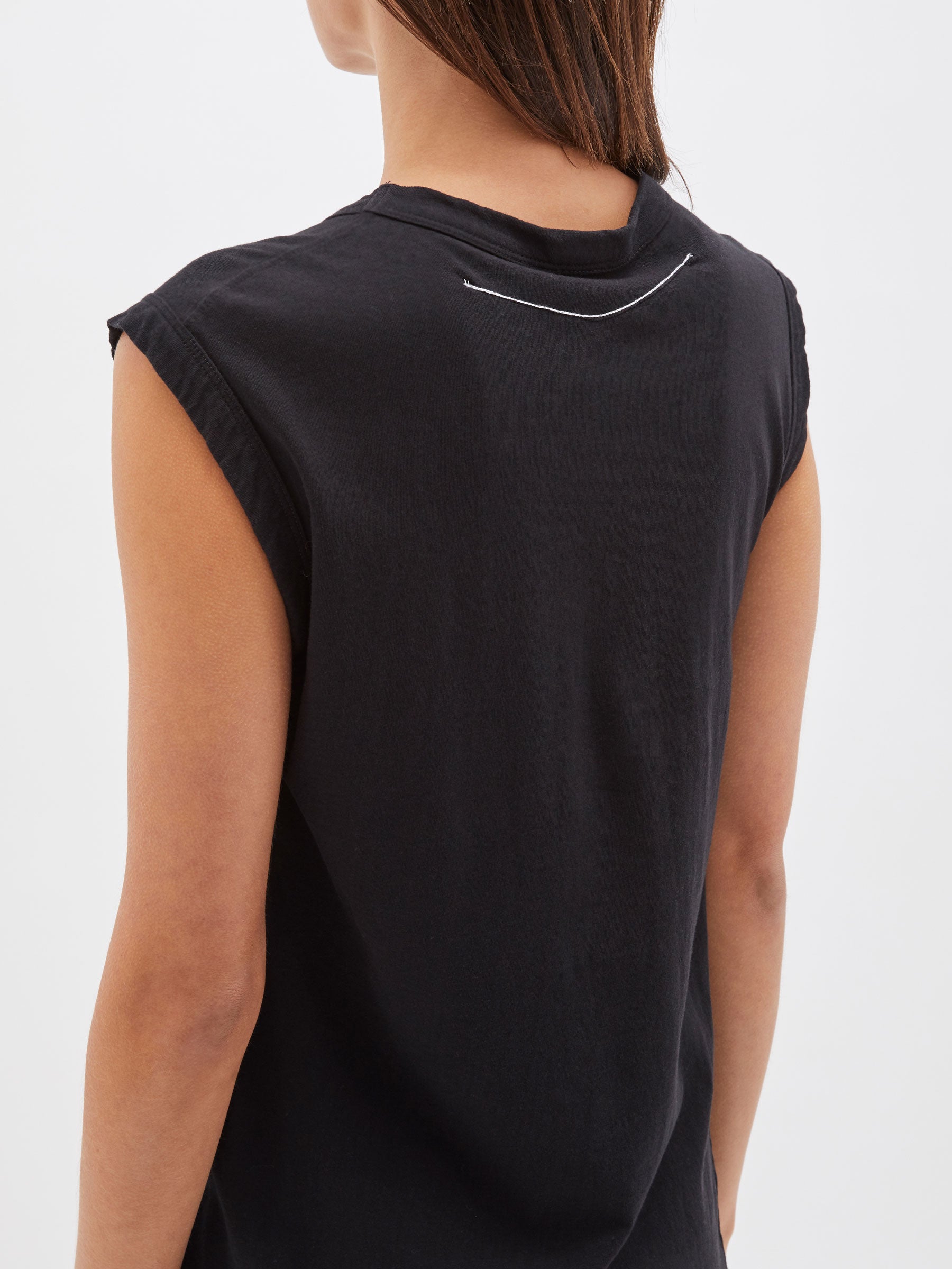 Bassike Slim Muscle Tank Dress - Black