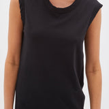 Bassike Slim Muscle Tank Dress - Black