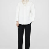 AB Evelyn Scarf - Cream/Tan