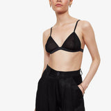 Anine Bing Alexia Bra - Black Knit