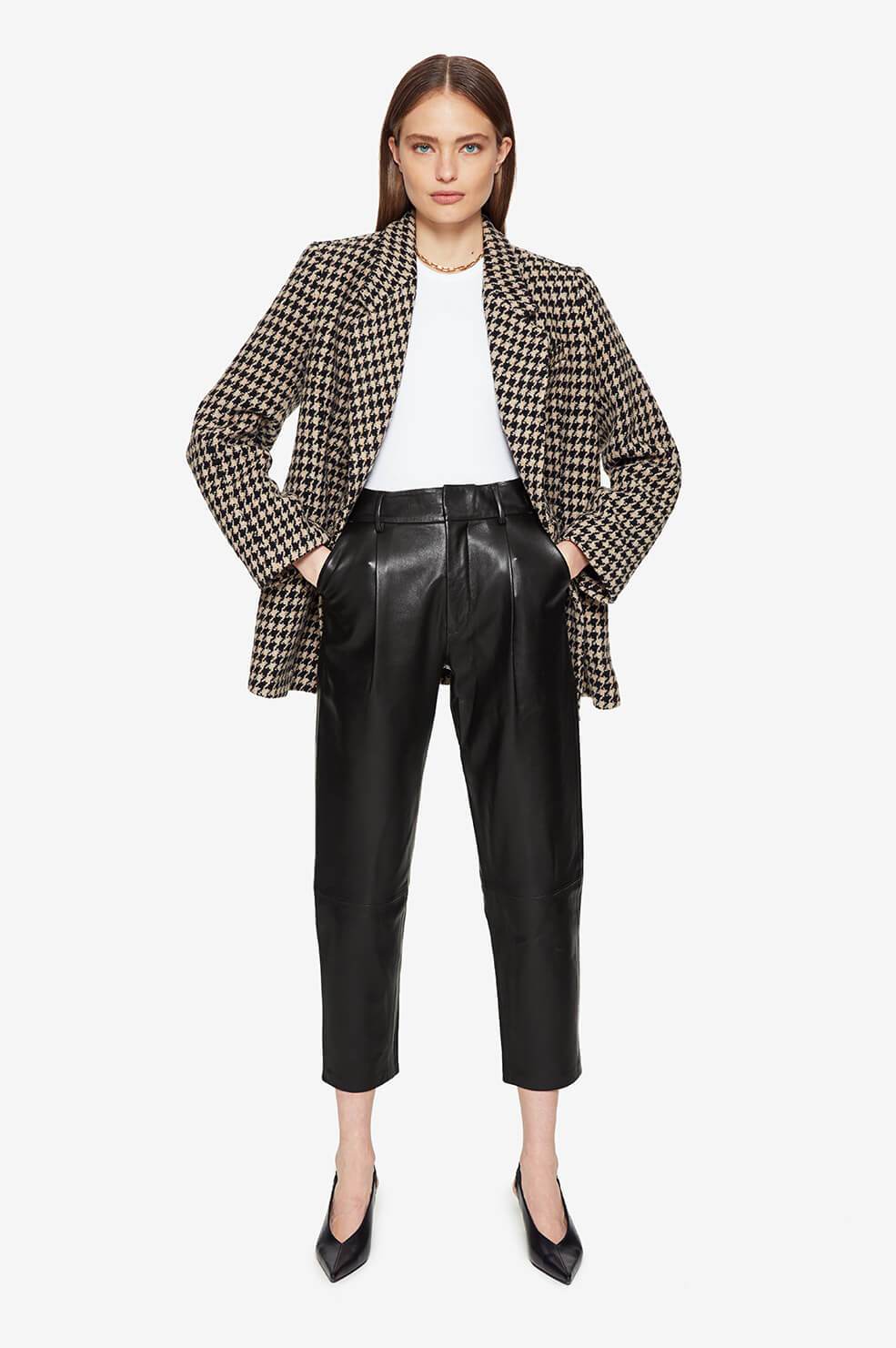 Anine Bing Kaia Blazer - Houndstooth