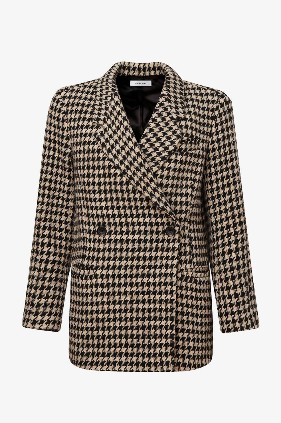 Anine Bing Kaia Blazer - Houndstooth