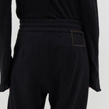 Bassike Stretch Twill Tapered Pant - Black