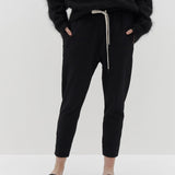 Bassike Stretch Twill Tapered Pant - Black