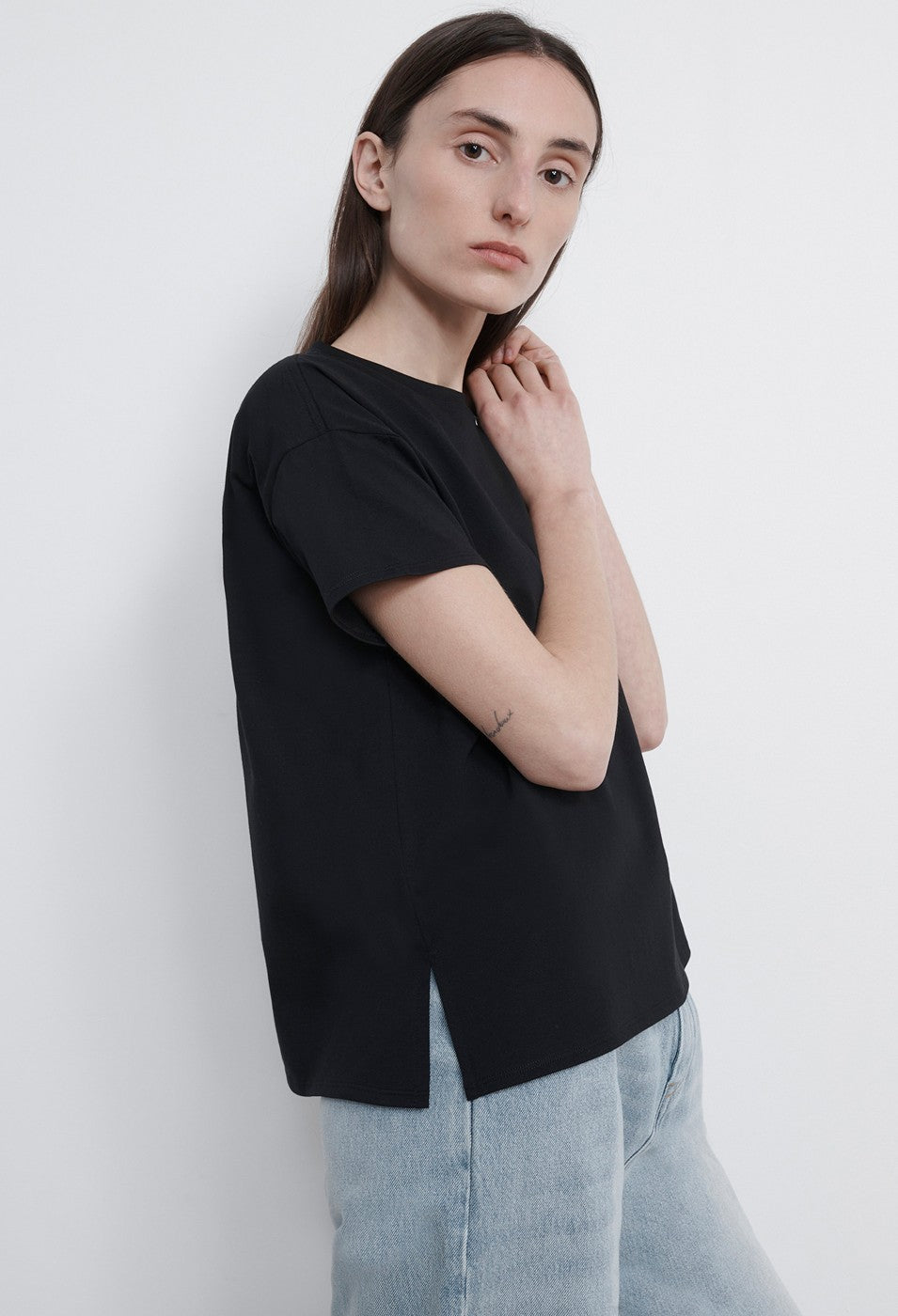 LouLou Studio Basiluzzo Cotton T-Shirt - Black